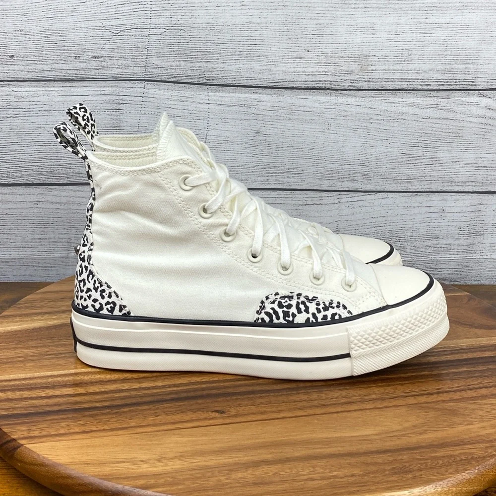 Converse Chuck Taylor All Star Lift Platform High Animalier Shoe A03874C Women 9